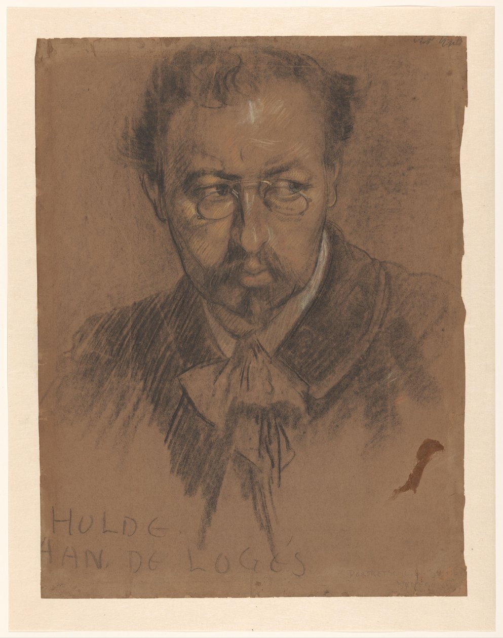 Porträtt av Leendert Adriaan Schilt av Leo Gestel