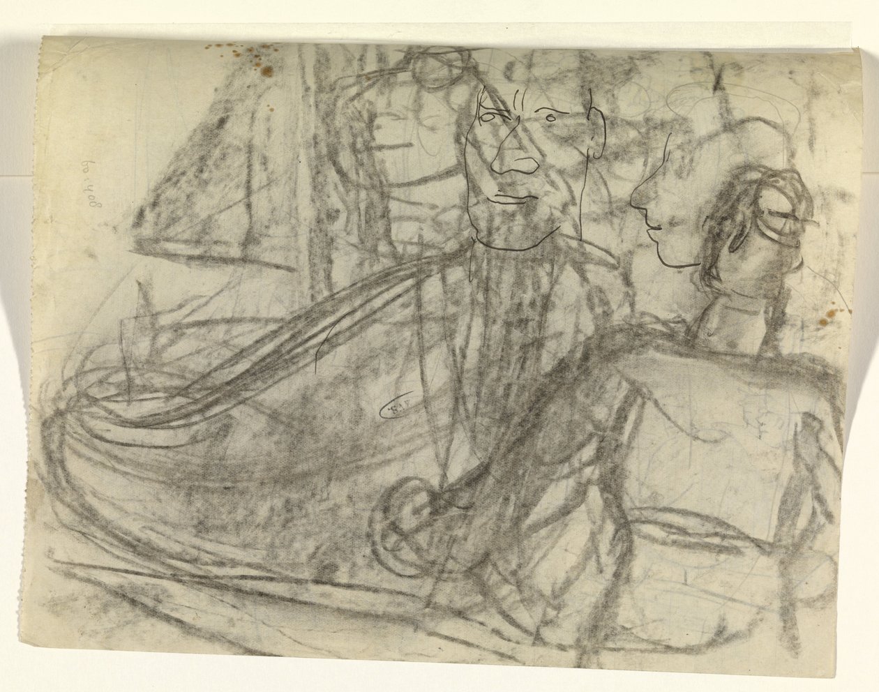 Skepp och figurer av Leo Gestel