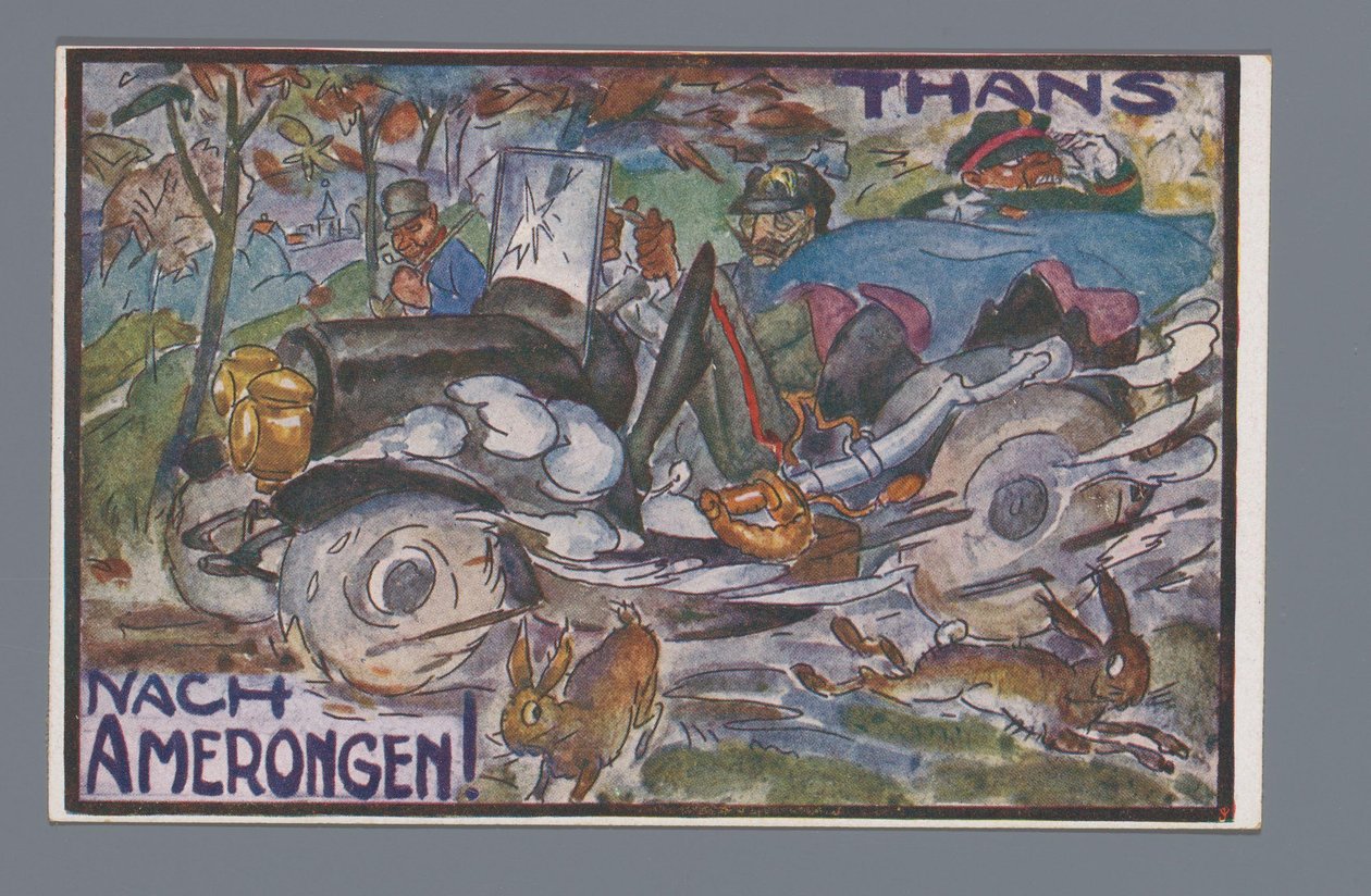 Nu, Nach Amerongen! (titel på objekt) av Leo Gestel