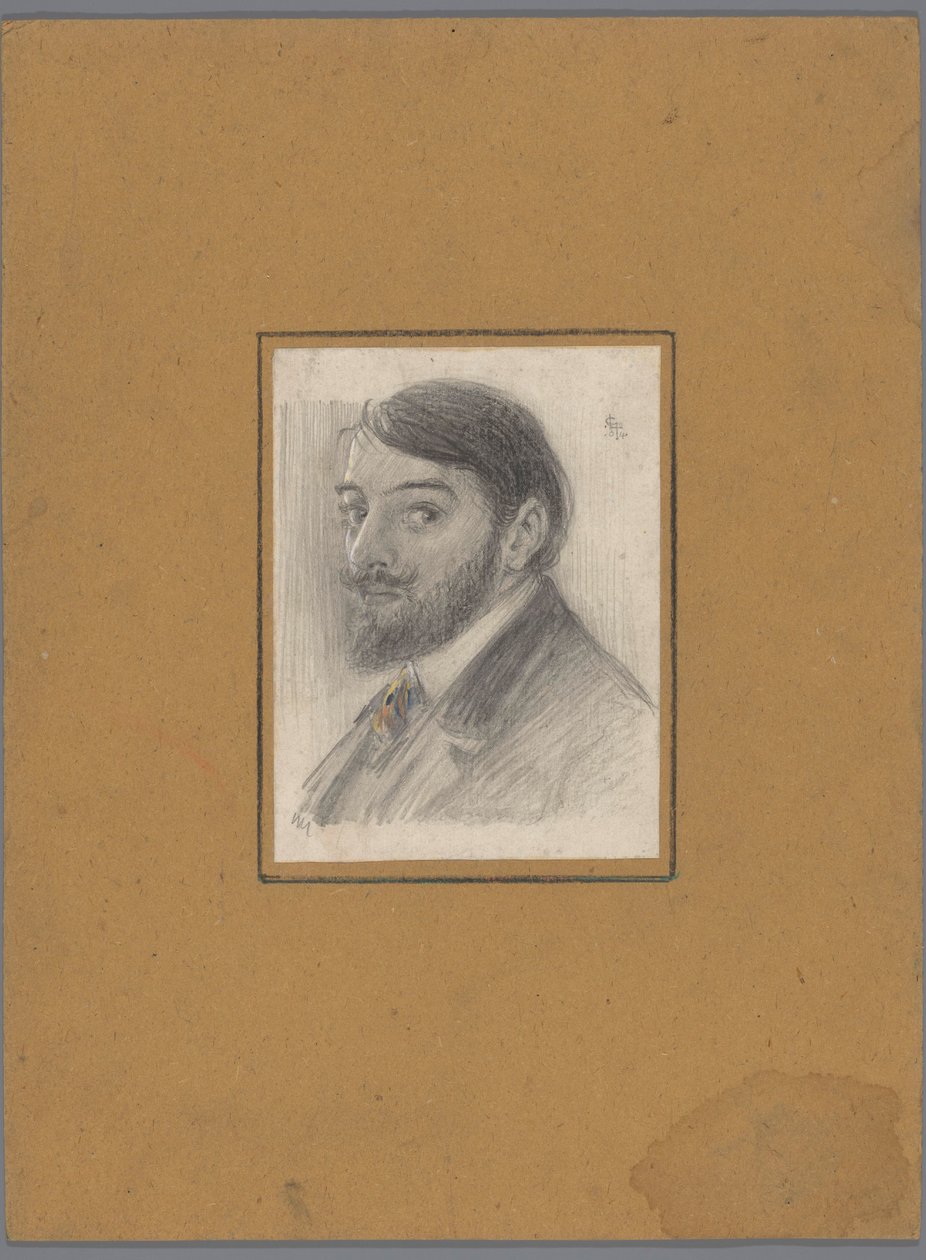 Självporträtt av Leo Gestel av Leo Gestel