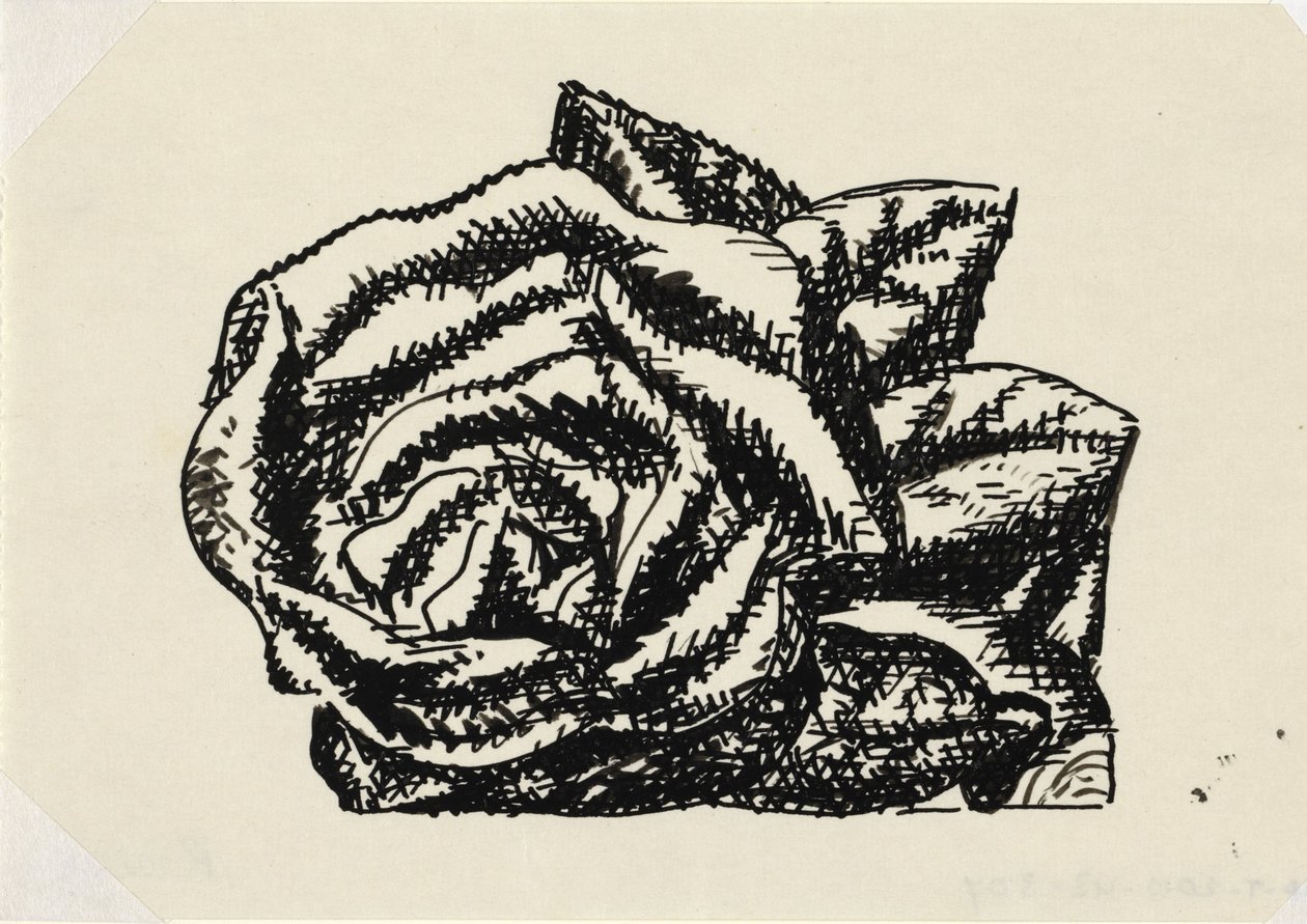Namnlös (rosa) Vinjett för Gestels biografi av prof. W. van der Pluym av Leo Gestel