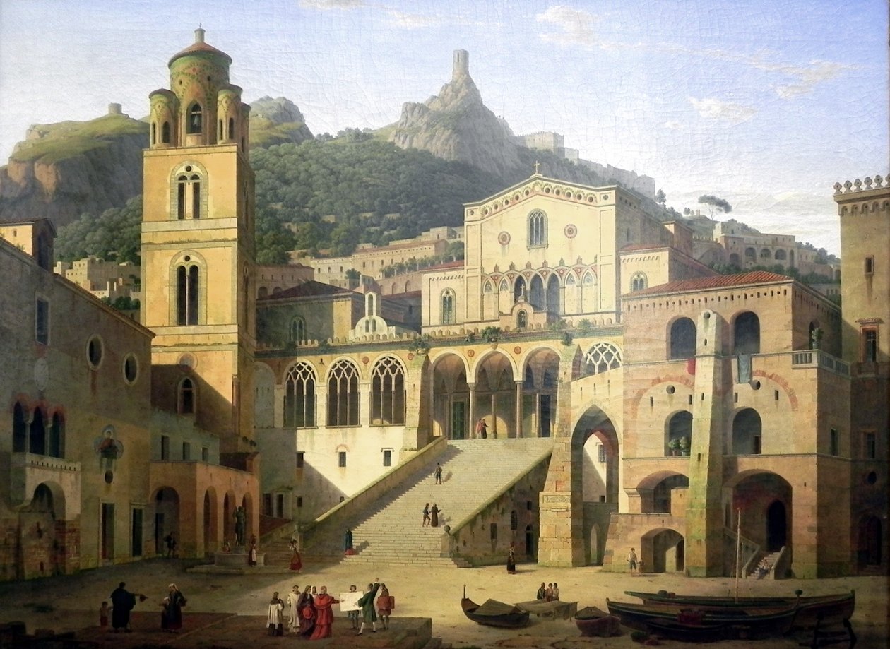 Klenze Cathedral Square Amalfi av Leo von Klenze