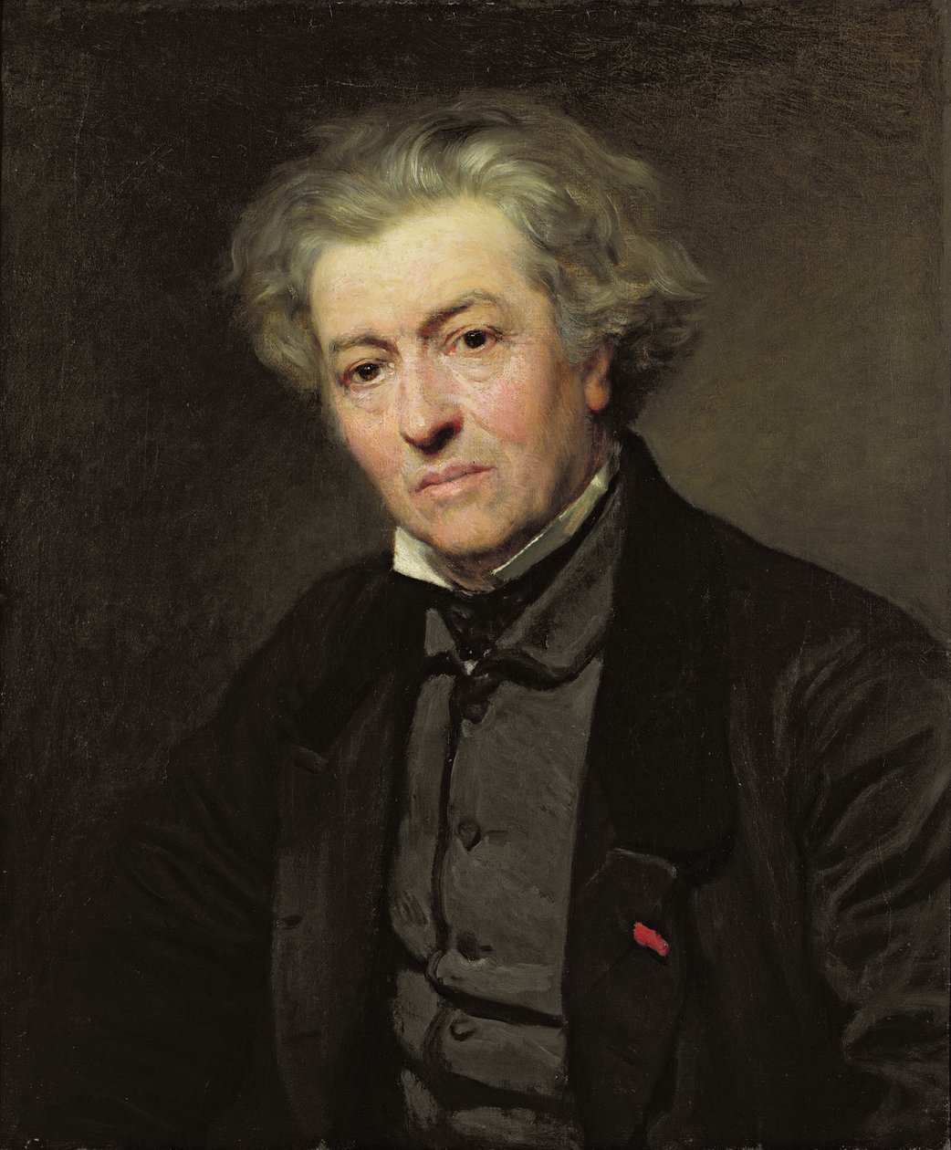 Camille Corot (1796-1875) 1858 av Leon Auguste Adolphe Belly
