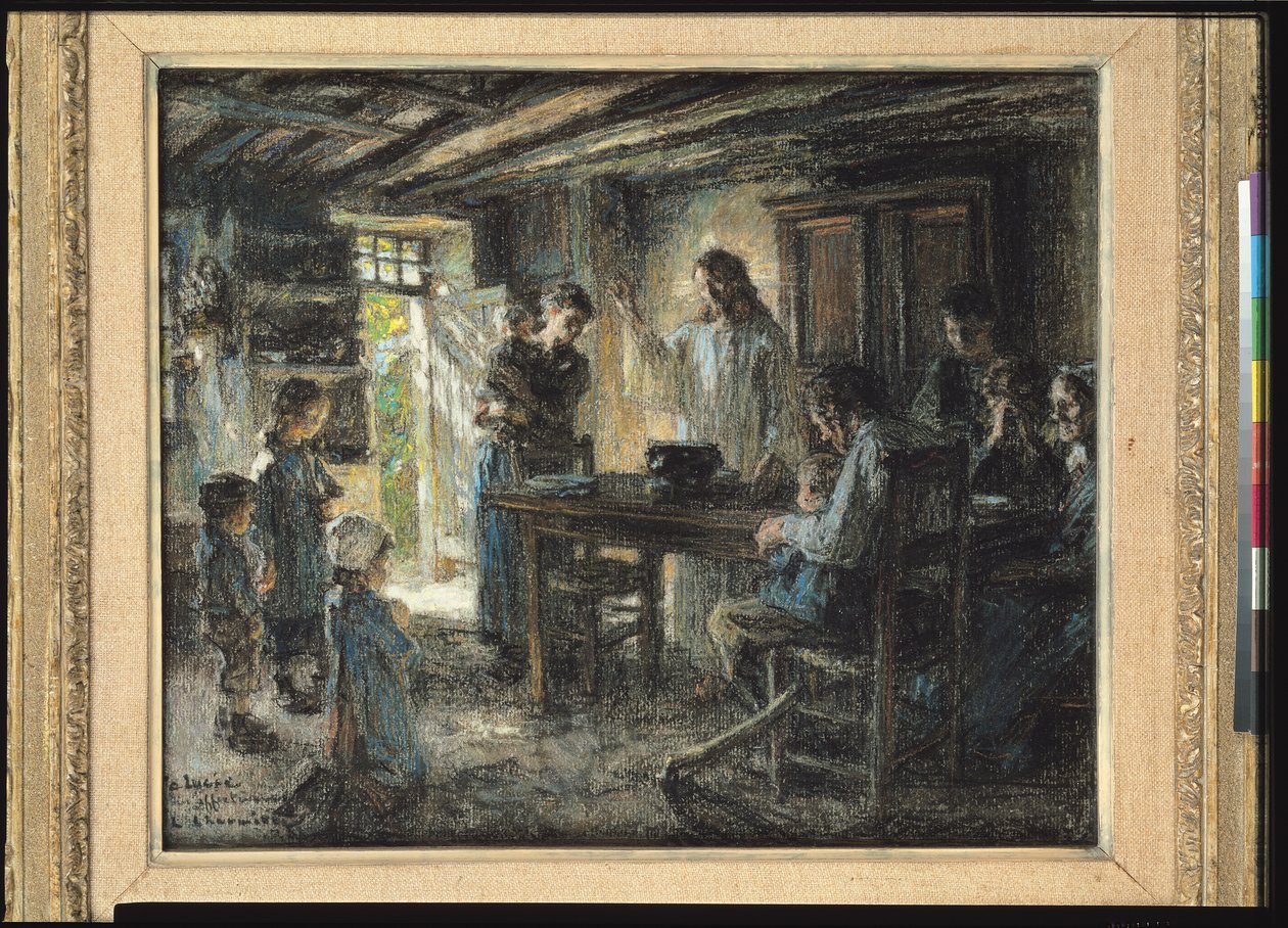 Kristus med de ödmjuka, 1903-04 (pastell på papper) av Leon Augustin Lhermitte