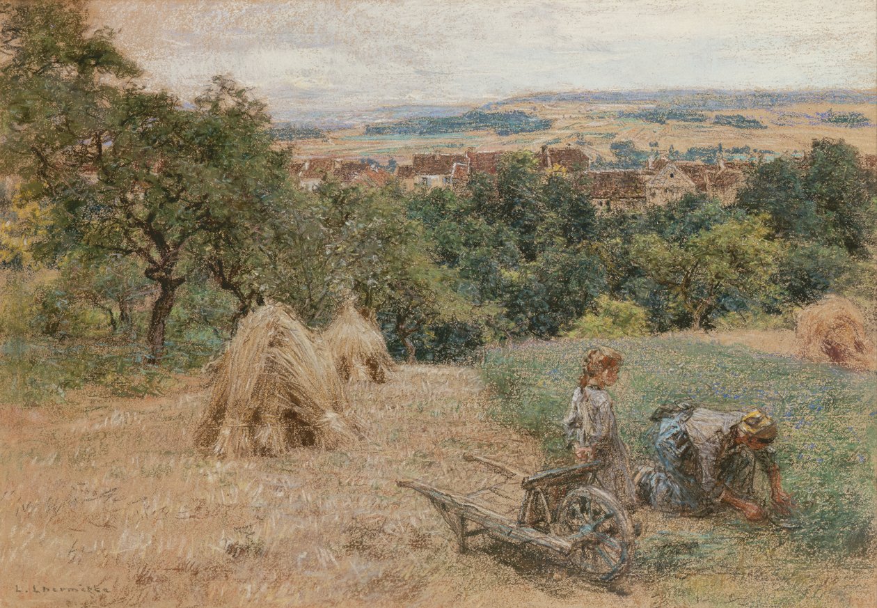 Klippa gräs av Leon Augustin Lhermitte