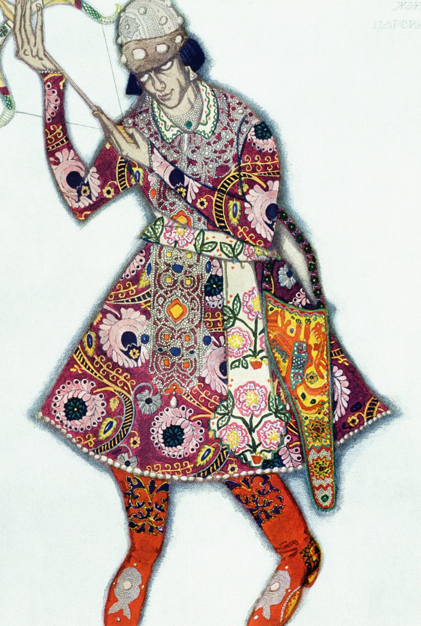 Kostymdesign för The Tsarevitch, från The Firebird av Leon Bakst