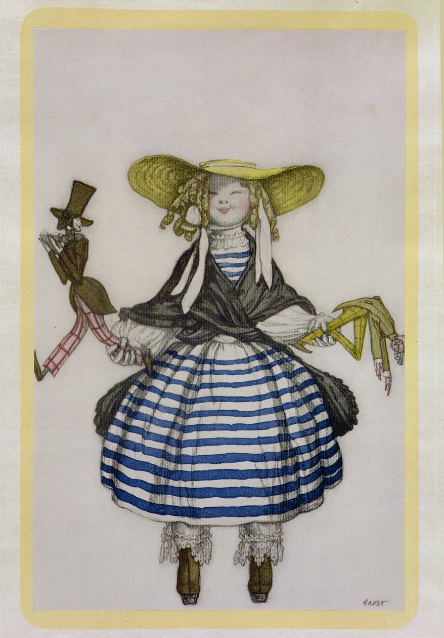 Dräkt för dockflickan, från La Boutique Fantastique, 1917 av Leon Bakst