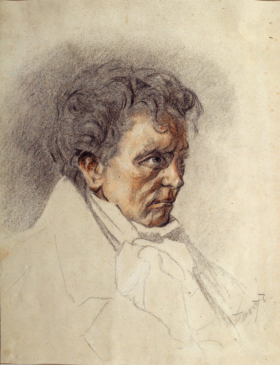 Porträtt av Ludwig van Beethoven av Leon Bakst