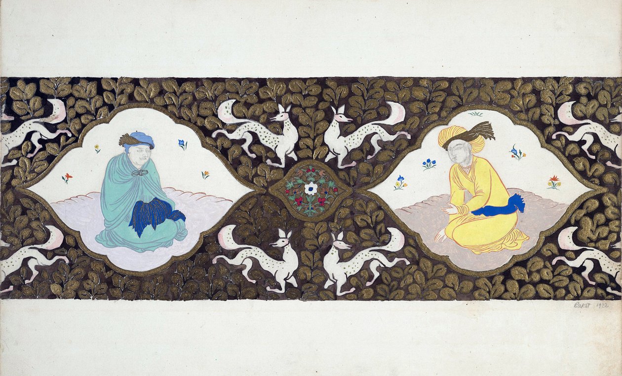 Förberedande design för baletten "Ishtar" av Bohuslav Martinu, 1922 av Leon Bakst