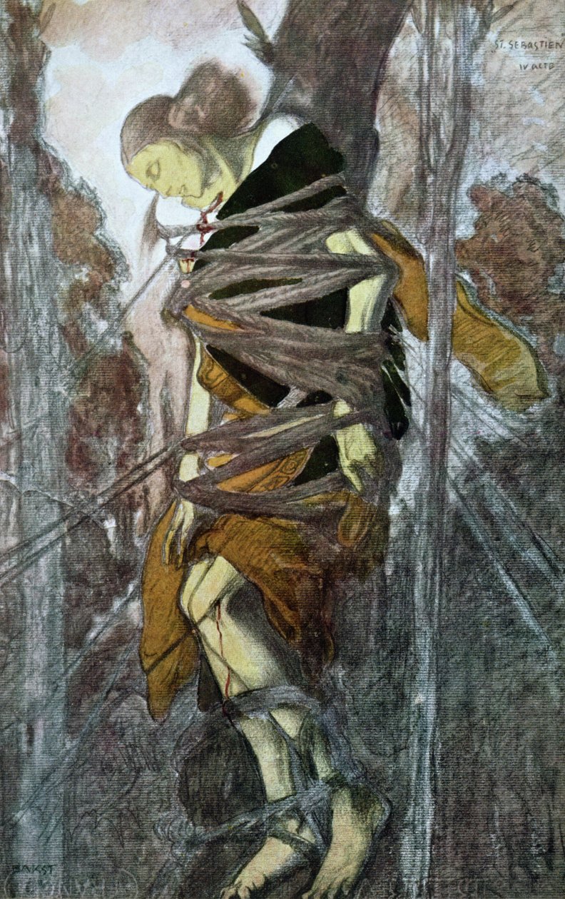 St. Sebastian, från Martyren av St. Sebastian, c.1911-22 av Leon Bakst