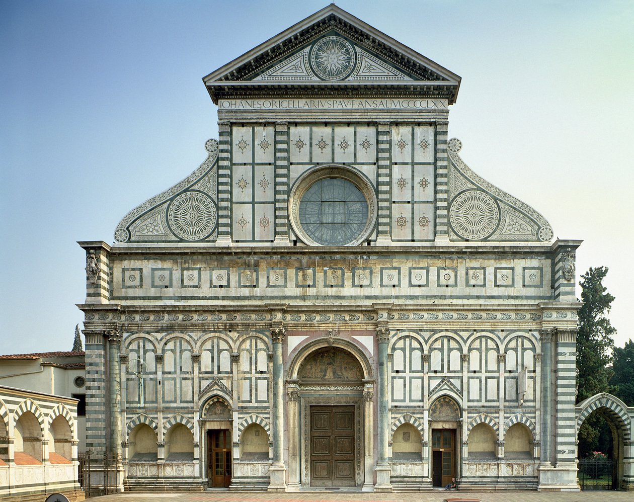 Fasad av Santa Maria Novella, ca 1458-70 av Leon Battista Alberti
