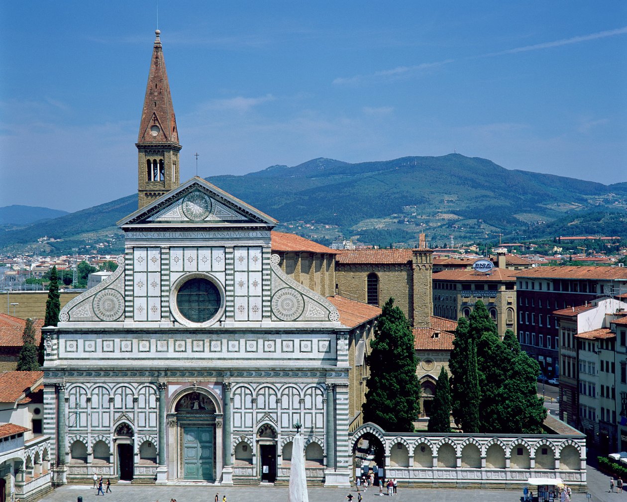 Vy över Santa Maria Novella, ca 1450-70 av Leon Battista Alberti