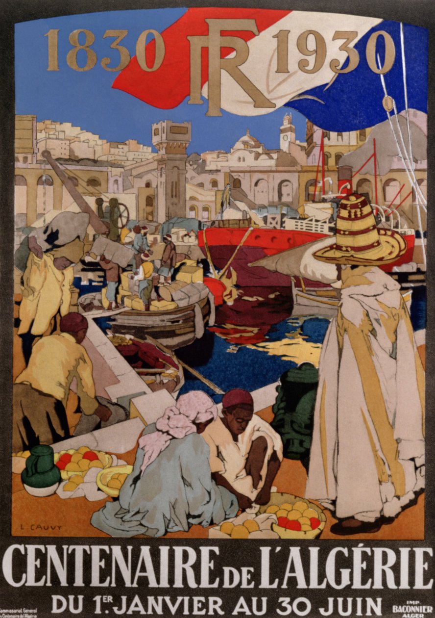 Affisch för Algeriets (1830-1930) hundraårsjubileum, 1930 av Leon Cauvy