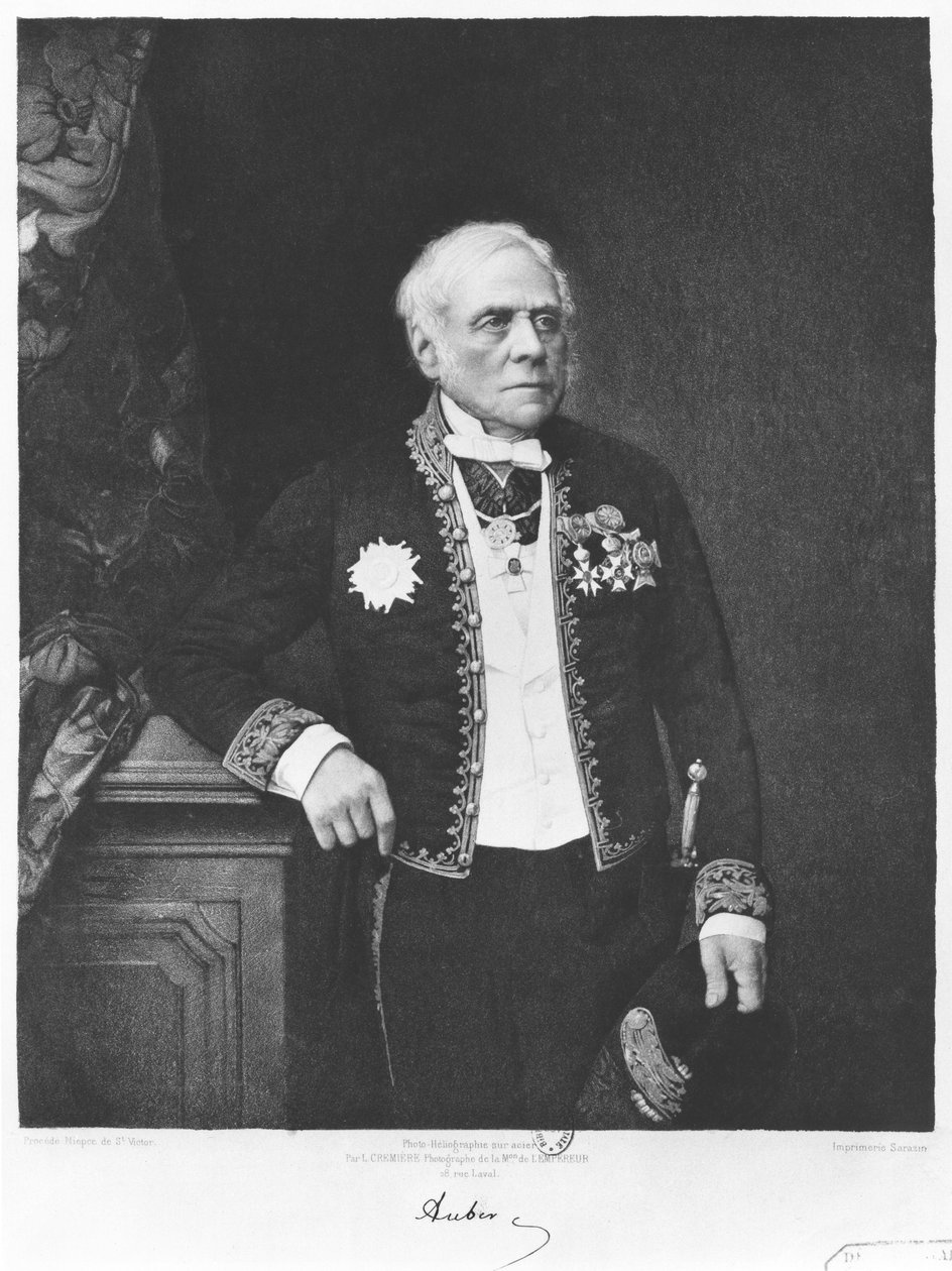 Spirit Auber (1782-1871) (heliogravyr) av Leon Cremiere