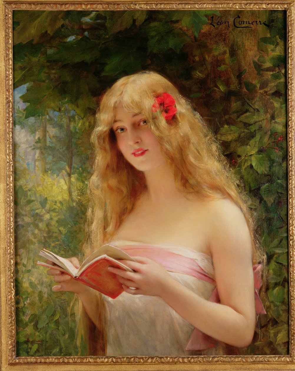 La Belle Liseuse (Den vackra läsaren) av Leon Francois Comerre