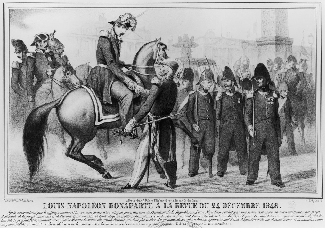 Louis Napoleon Bonaparte III (1808-73) vald till republikens president, 20 december 1848 av Leon Henri Antoine Loire