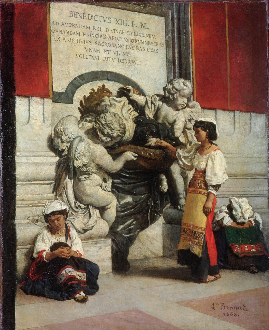 Fontän vid Peterskyrkan i Rom, 1868 av Leon Joseph Florentin Bonnat