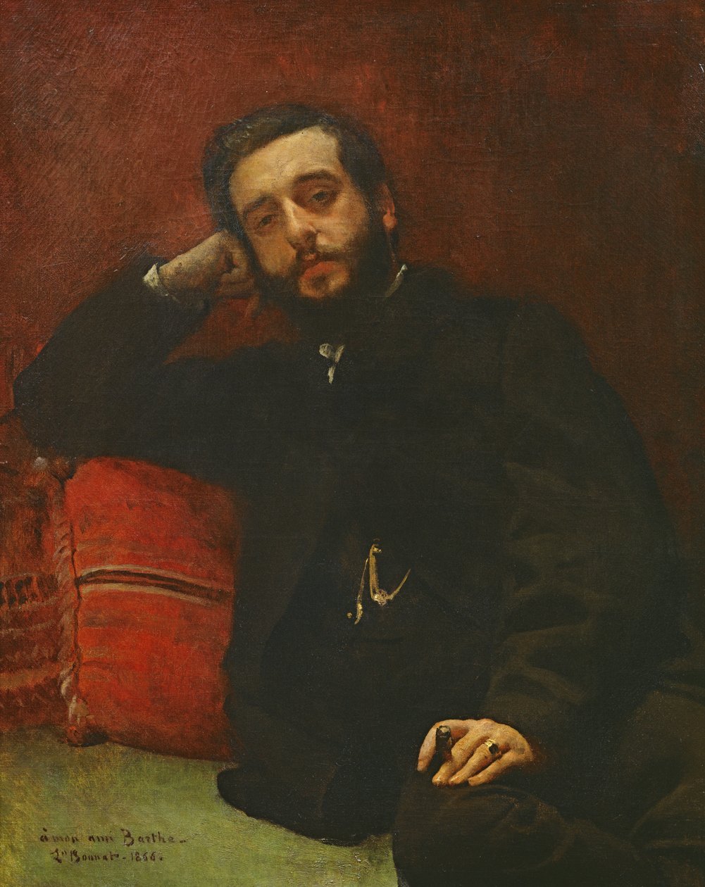 Porträtt av Adrien Barthe, 1866 av Leon Joseph Florentin Bonnat