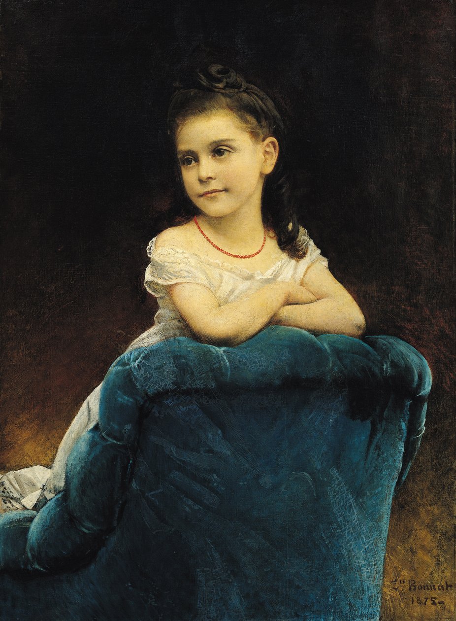 Picha ya Mademoiselle Franchetti, 1877 swed av Leon Joseph Florentin Bonnat