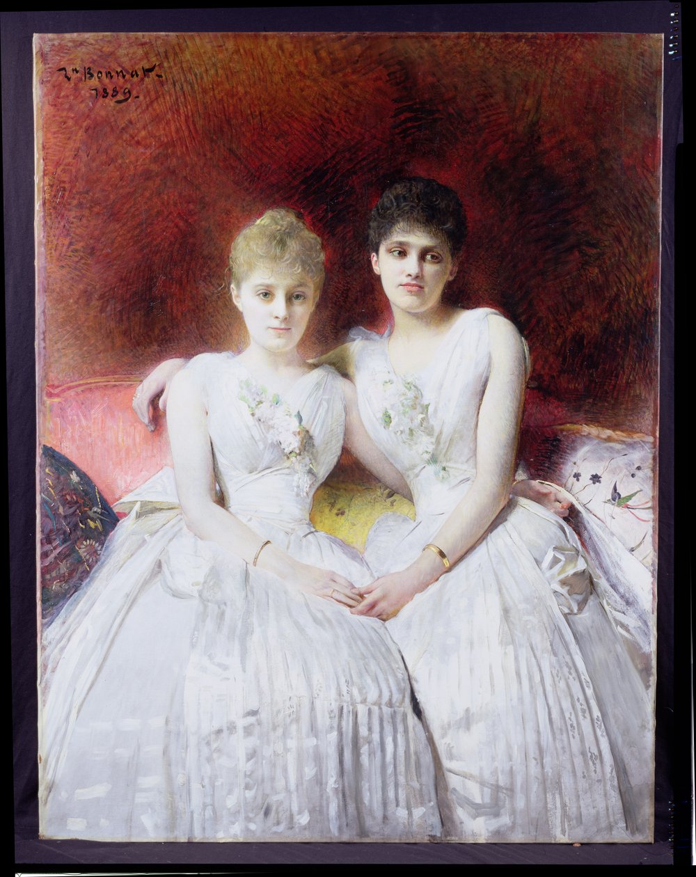 Porträtt av Marthe och Terese Galoppe, 1889 av Leon Joseph Florentin Bonnat