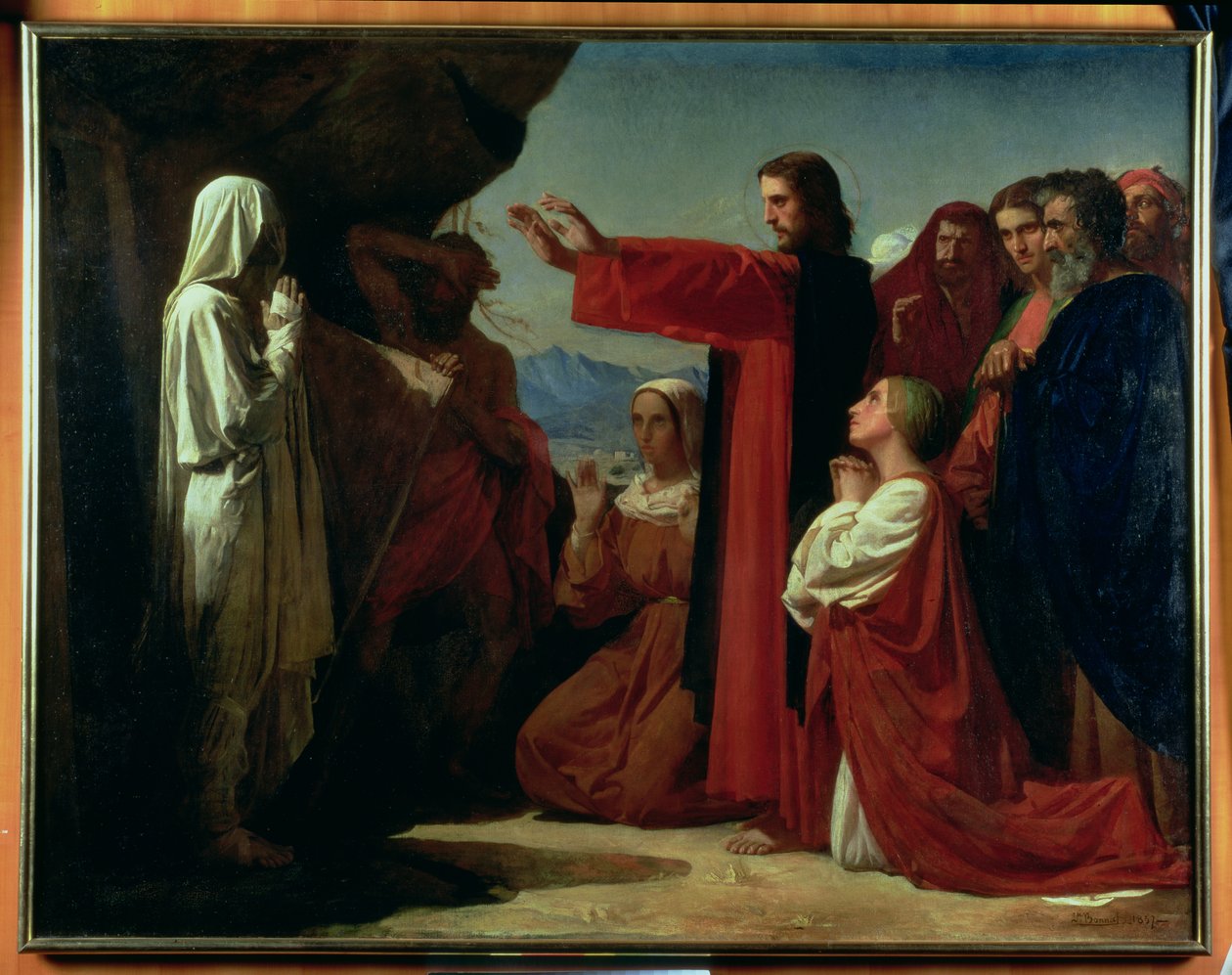 Lazarus uppståndelse, 1857 av Leon Joseph Florentin Bonnat