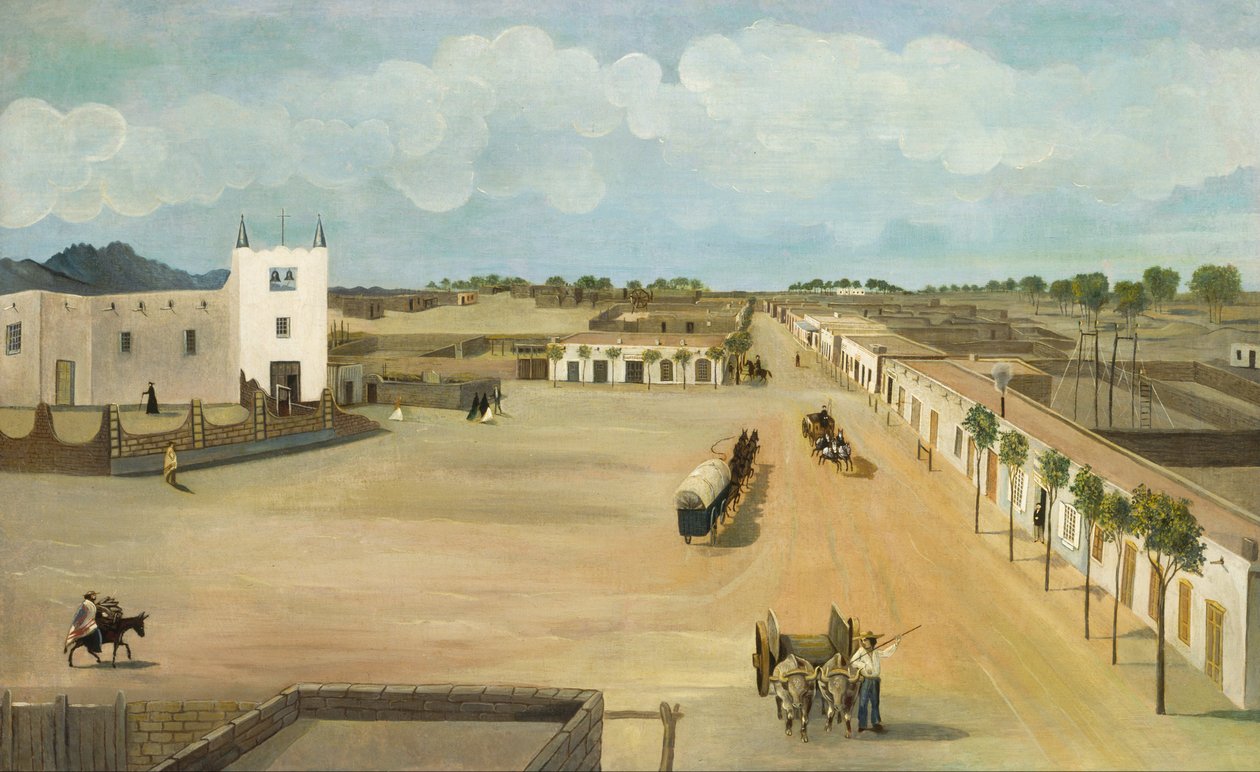 Old Mesilla Plaza av Leon Trousset