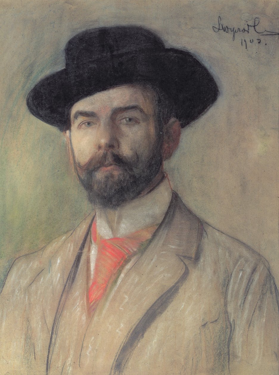 Porträtt av Jerzy Warchalowski (1873-1939), 1902 (pastell ombord) av Leon Wyczolkowski