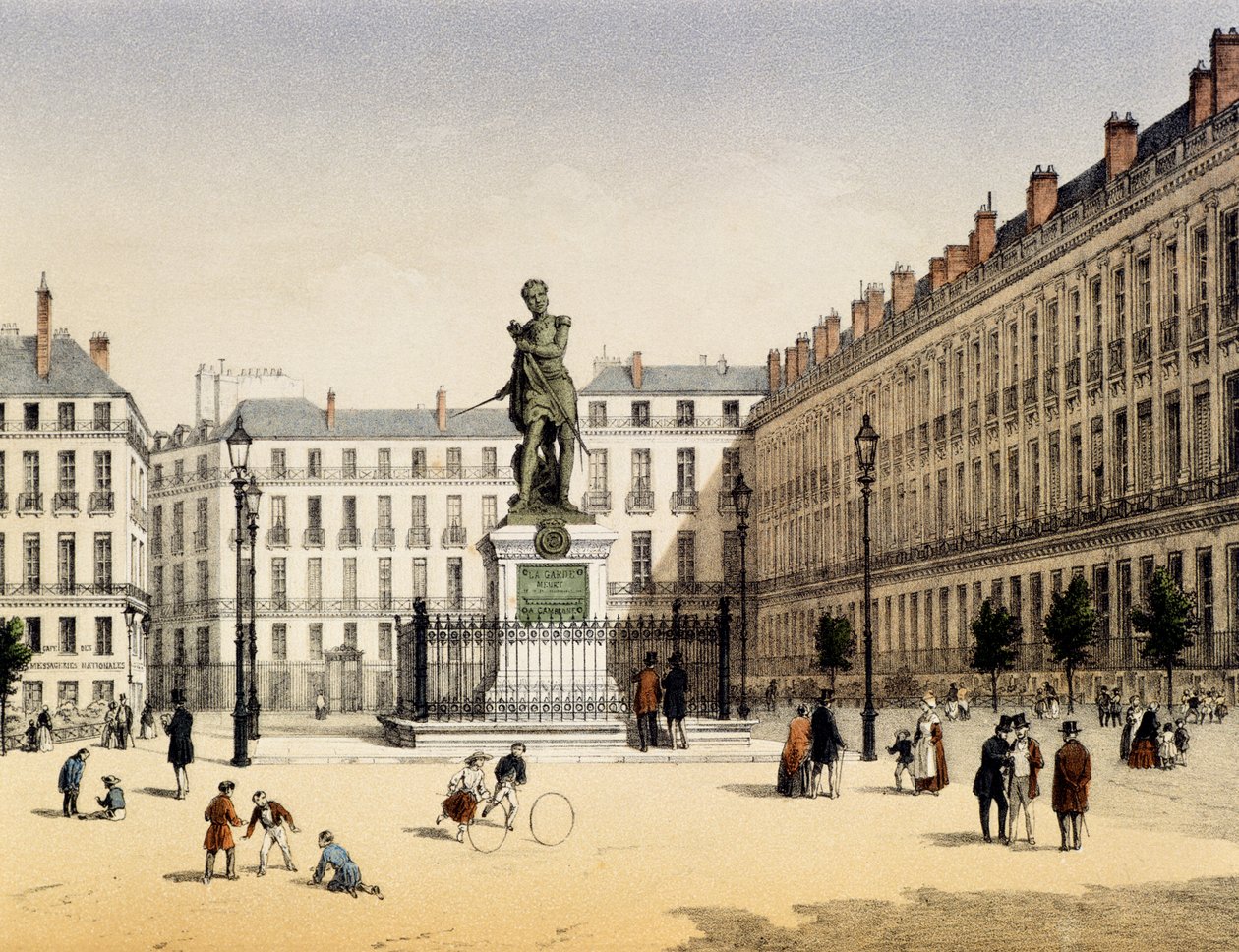 Place Cambronne i Nantes, Frankrike av Leon Auguste Asselineau