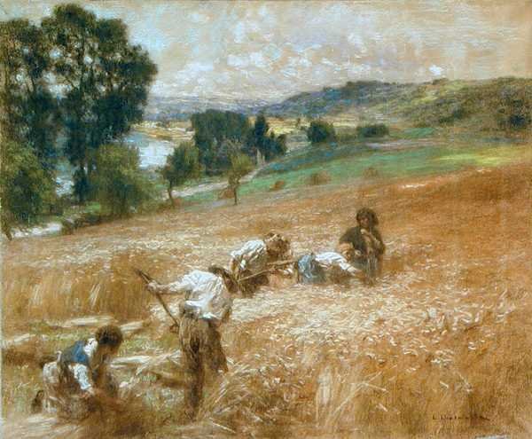 Kyrkklockorna på Primelle (olja på duk) av Leon Augustin Lhermitte