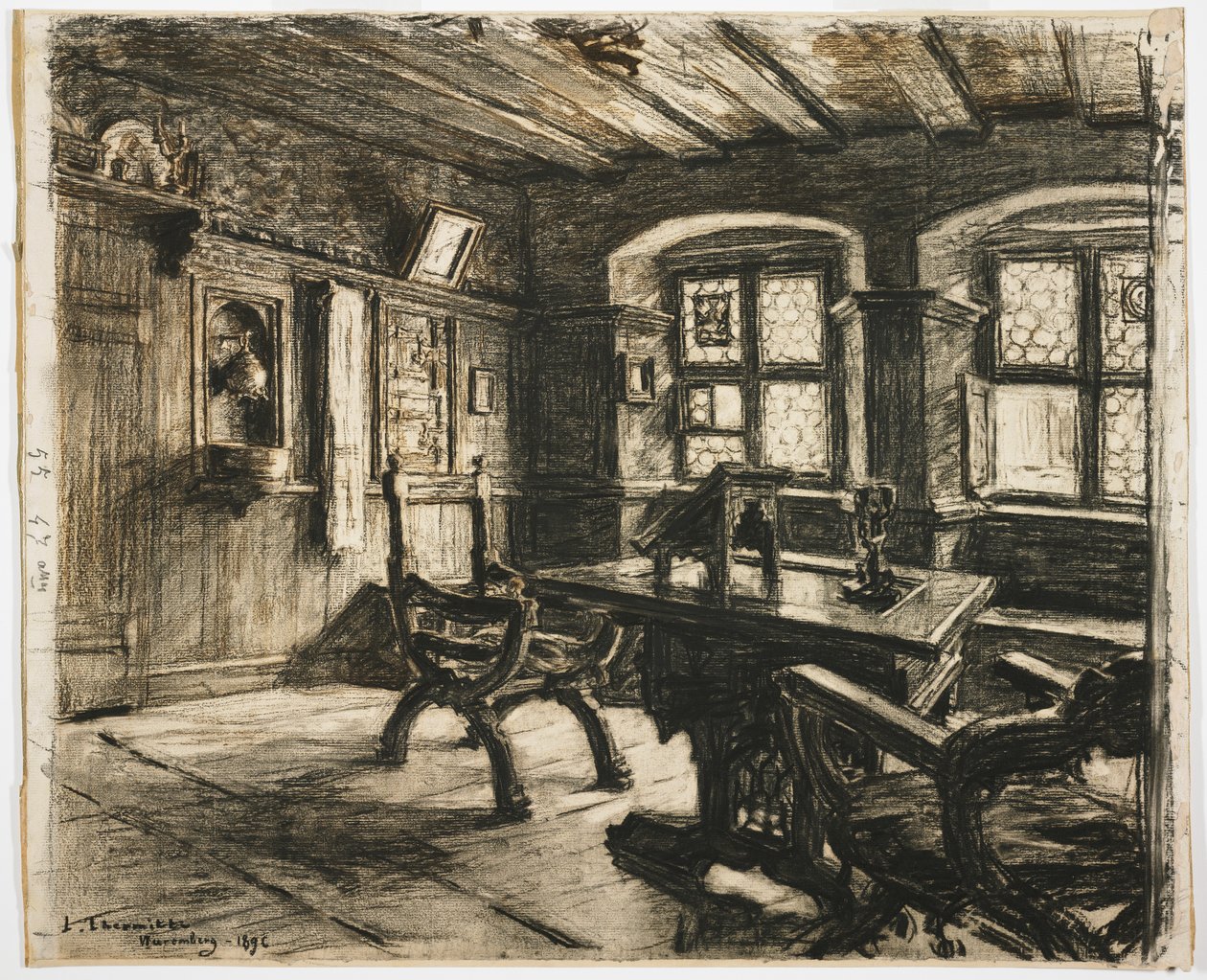 Durers rum i Nürnberg, 1896 av Leon Augustin Lhermitte