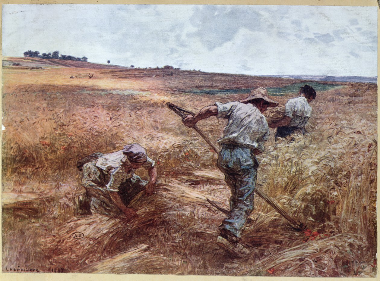 Skördeplats, 1897 av Leon Augustin Lhermitte