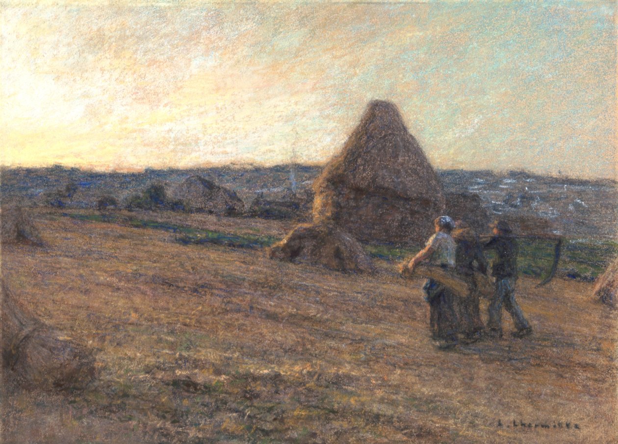 "Skördararnas återkomst", 1911 av Leon Augustin Lhermitte