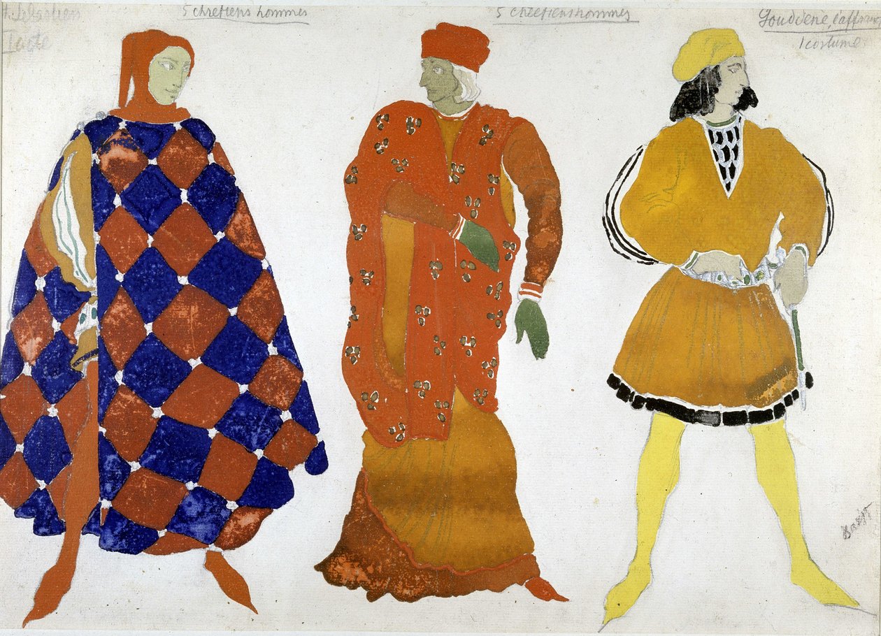 Bakst kostym för "Martyren från San Sebastian" av Leon Bakst