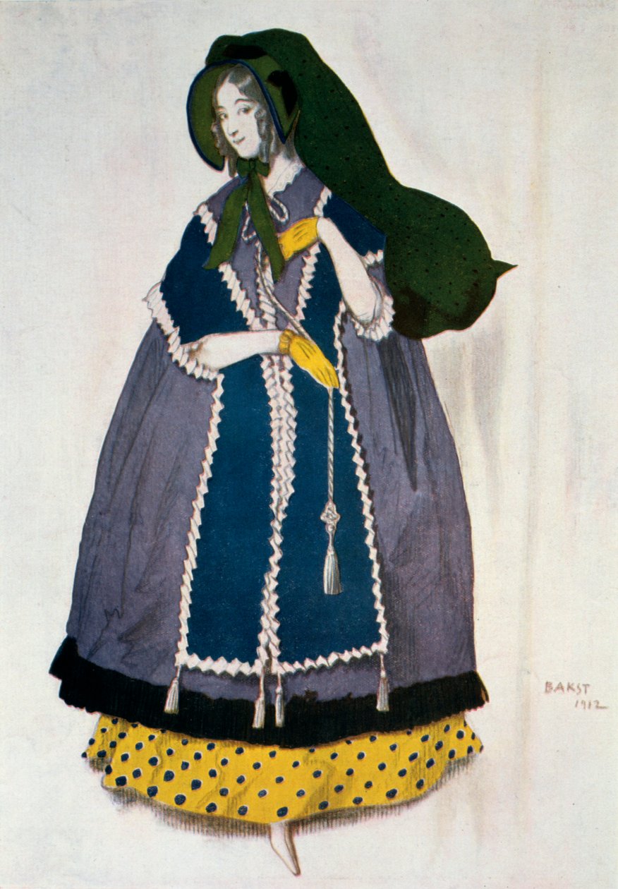 Kostymdesign för baletten Les Papillons, 1912. av Leon Bakst