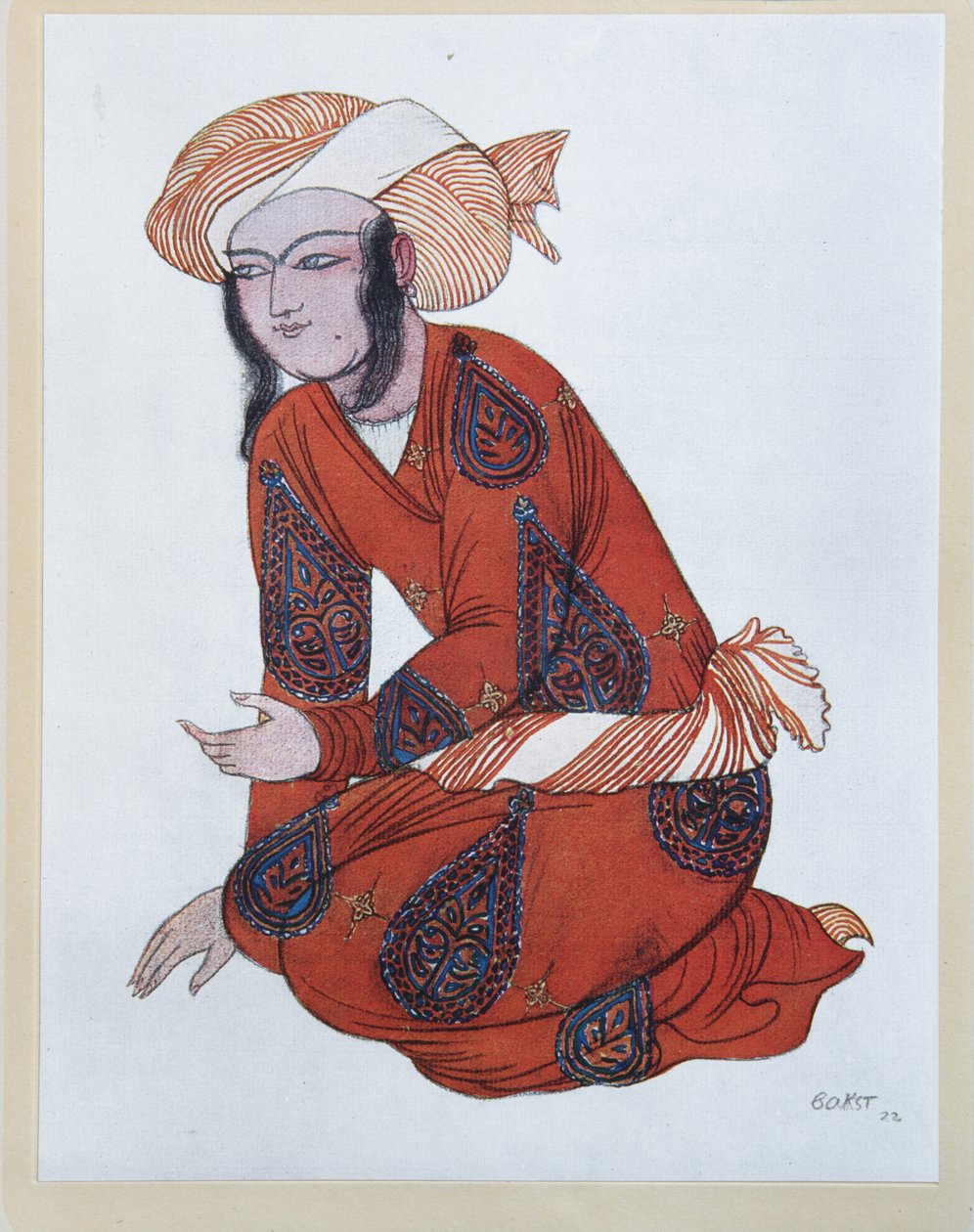 Kostymdesign för baletten Sheherazade av N. Rimsky-Korsakov, 1922 av Leon Bakst