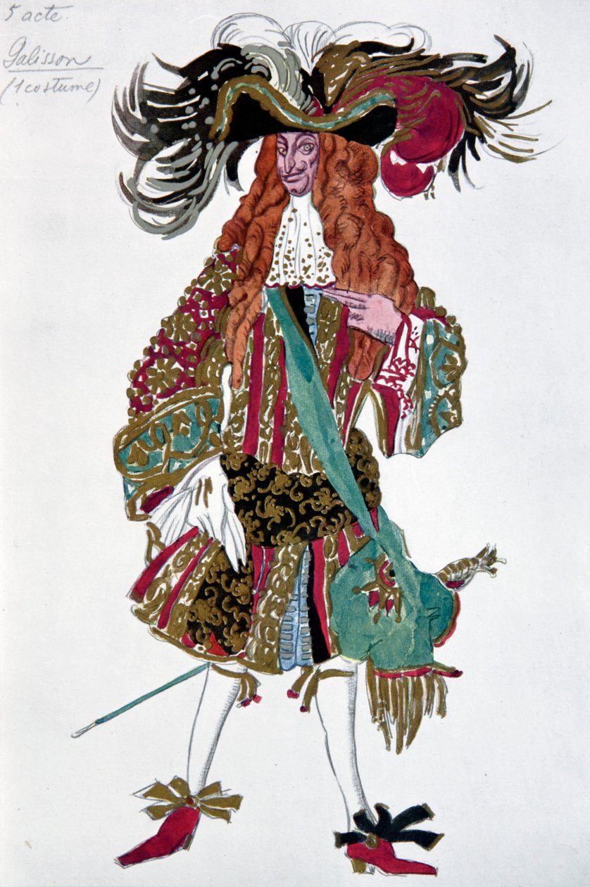 Galisson. Kostymdesign för baletten Törnrosa av P. Tchaikovsky, 1921 av Leon Bakst