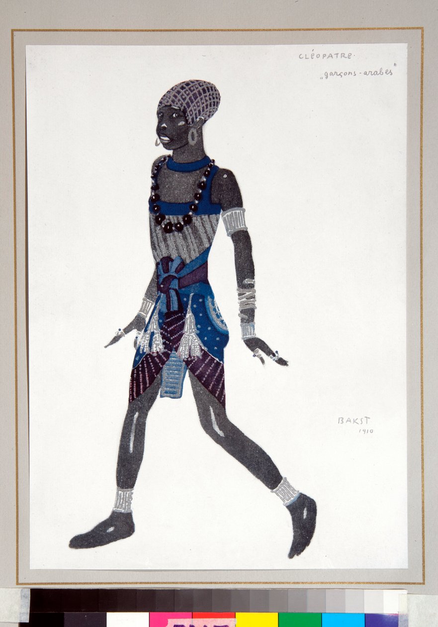 ""Ung arabisk pojke"" Kostym designad av Leon Bakst (1866-1924) för baletten ""Cleopatre"" av Ballets Russes av Leon Bakst