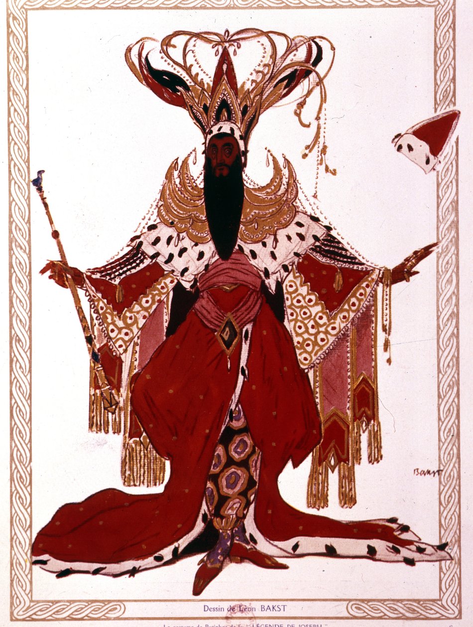 Richard Strauss "Legenden om Josef" Parisoperan, maj 1914. Kostym av Leon Bakst av Leon Bakst