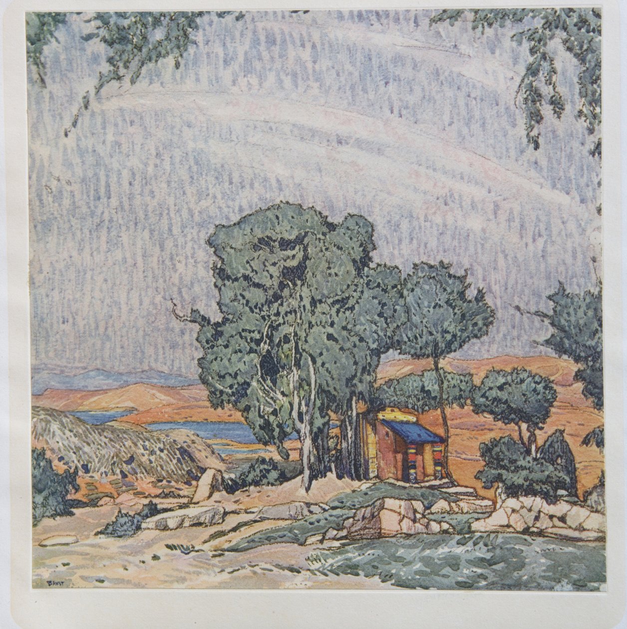 Scenografi för baletten Hélène de Sparte av E. Verhaeren och D. de Séverac, 1912 av Leon Bakst