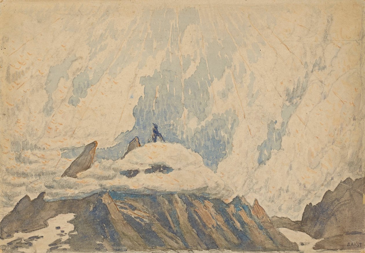 Scenografi för baletten La damnation de Faust av Hector Berlioz, tidigt 1920-tal. av Leon Bakst