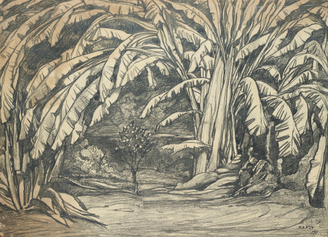 Scenografi för baletten Törnrosa av P. Tchaikovsky, 1911. av Leon Bakst
