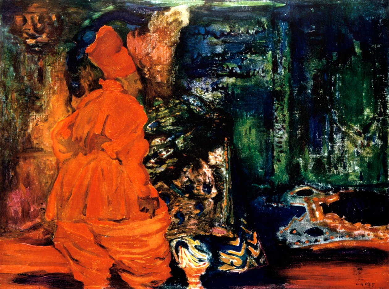 The Secret of the Harem, scenografi för en balett, c1913 av Leon Bakst