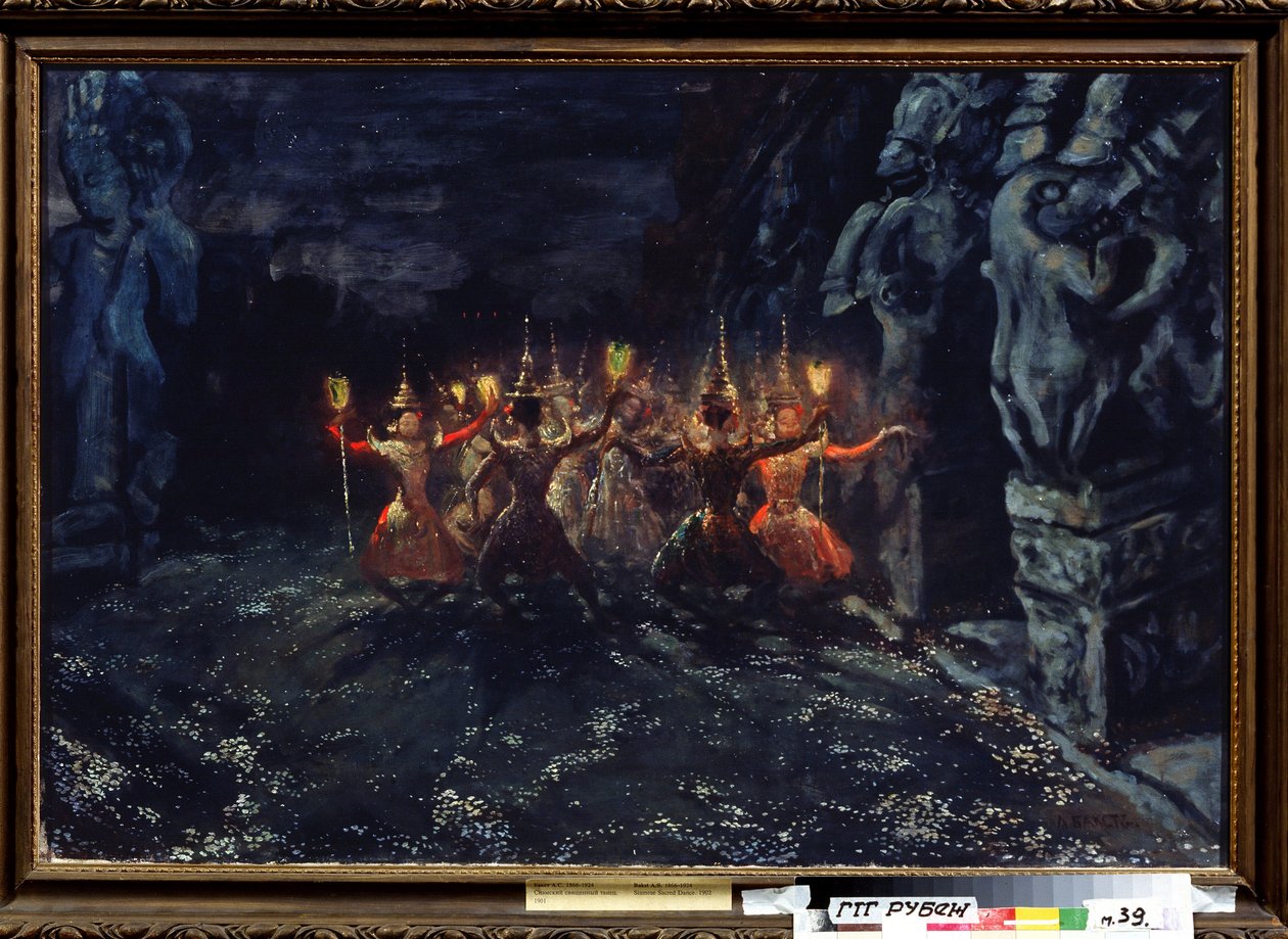 Den siamesiska heliga dansen av Leon Bakst