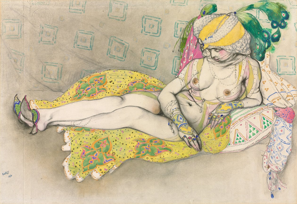 Den gula sultanan av Leon Bakst