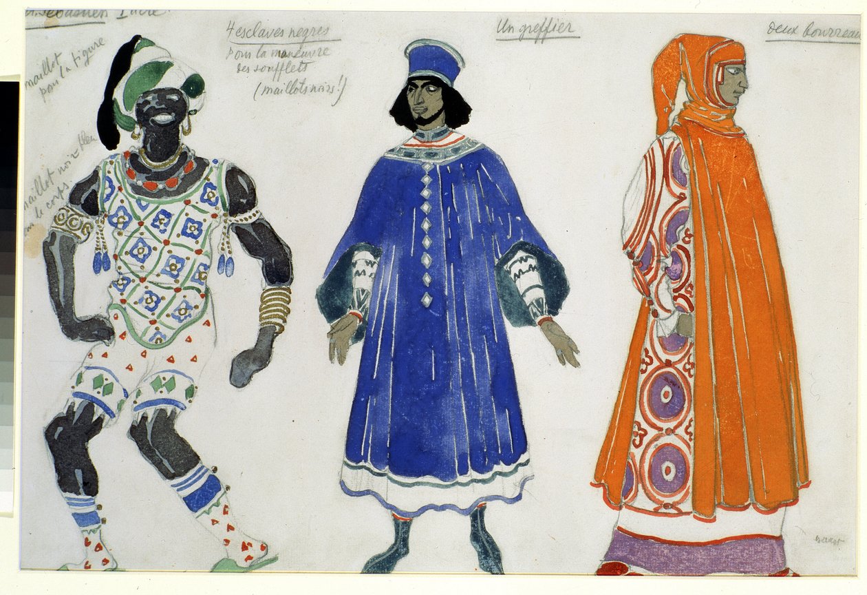 kostym för baletten "Le martyre de Saint Sebastien" av Gabriele D