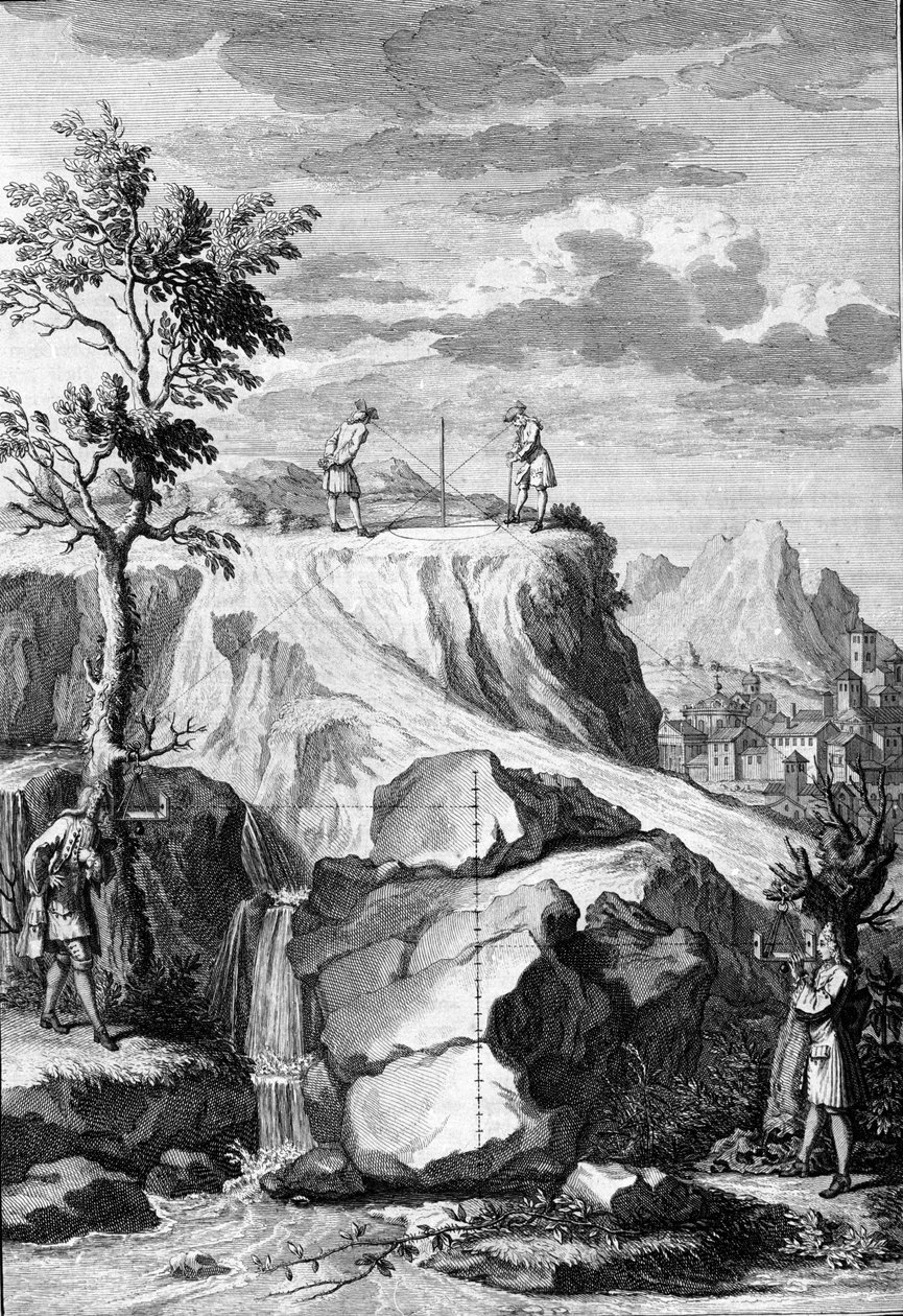 Godis om arkitektur: tavlan hämtad från "" De Architectura Libri decem"" av Leon Battista Alberti (1404-1472), arkitekt, matematiker, italiensk poet från renässansen, London av Leon Battista Alberti