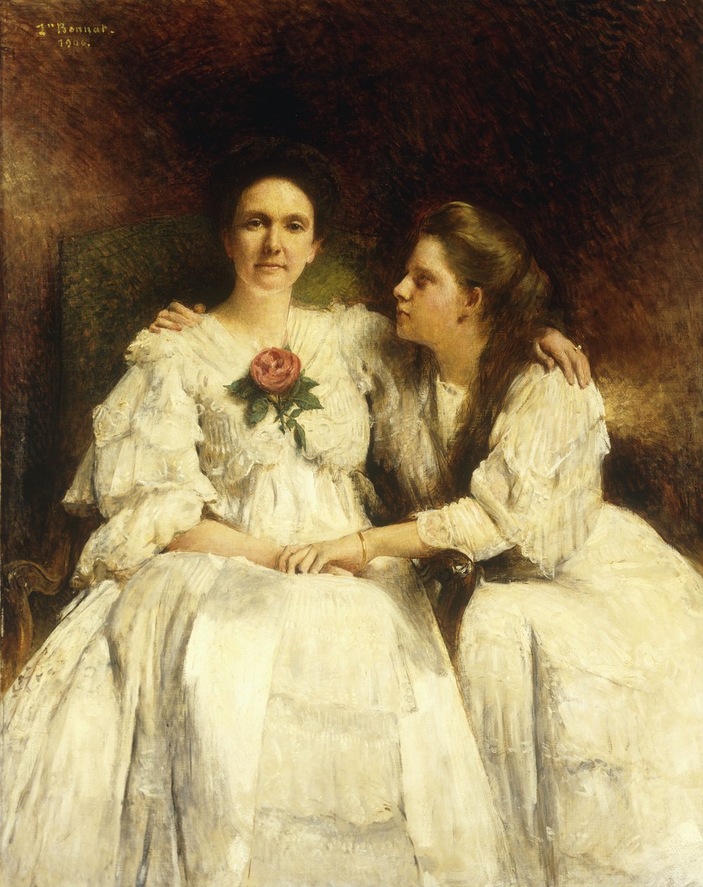 Mor och dotter, 1905 av Leon Bonnant