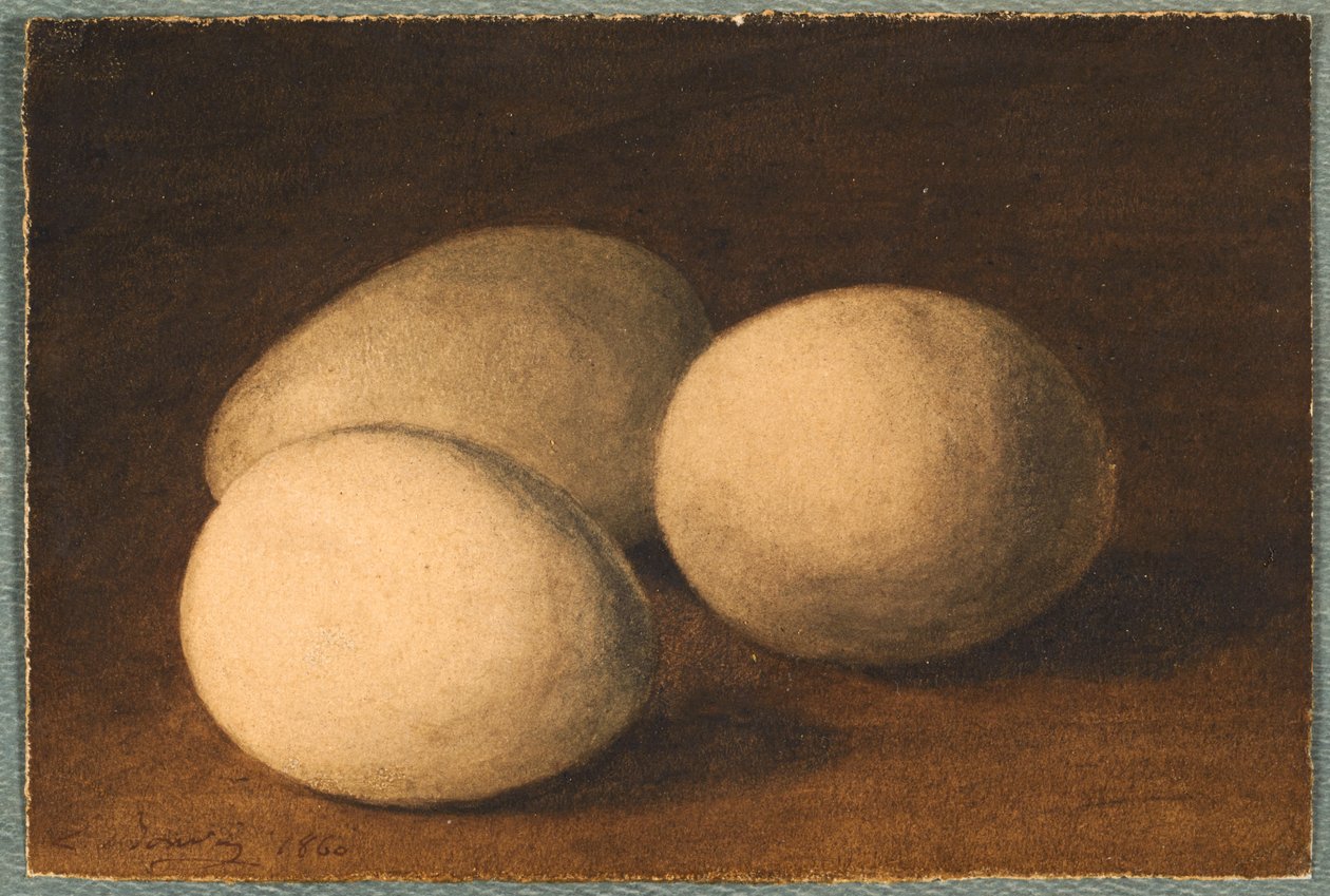 Drei Eier (Trois oeufs) av Léon Bonvin