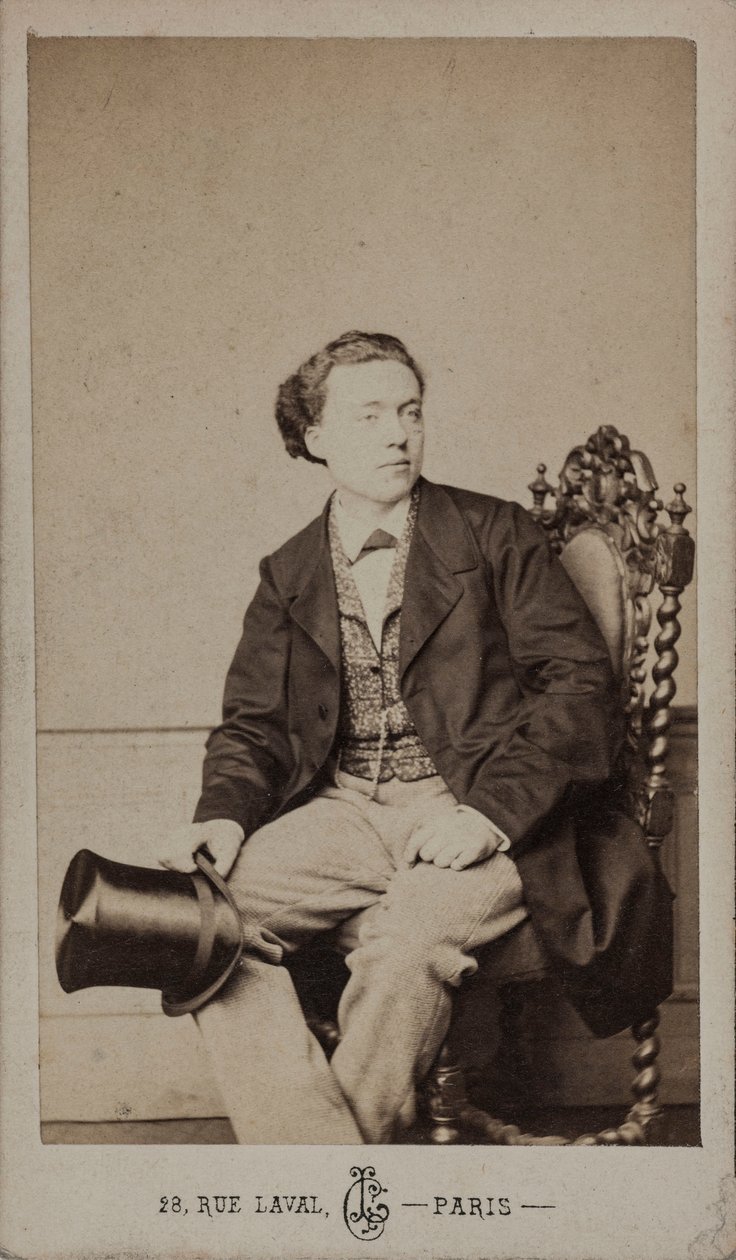 Porträtt av kompositören Louis Diémer 1843-1919, ca. 1875. av Leon Cremiere