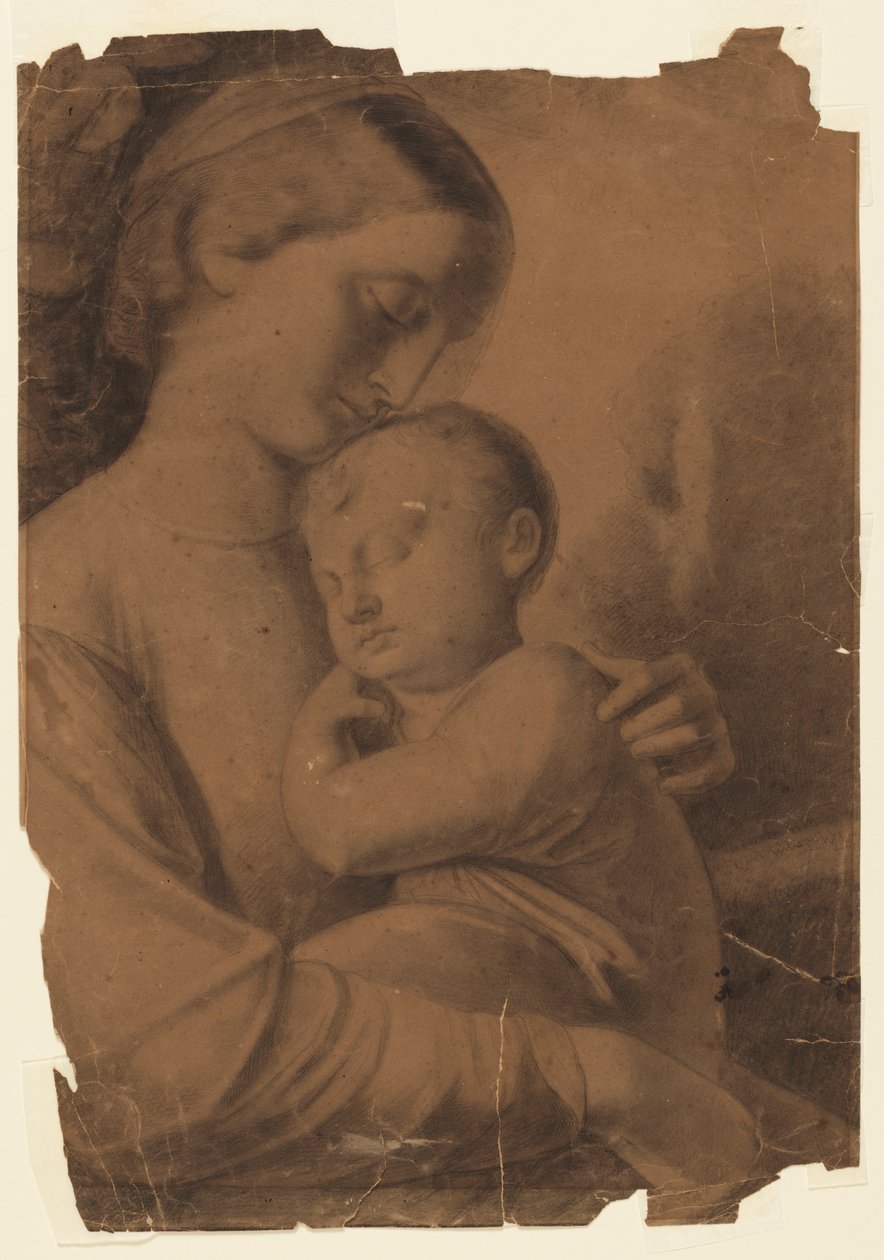 Madonna och barn av Leon Dabo